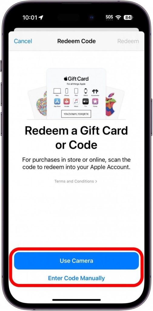 Redeem Apple Gift Card